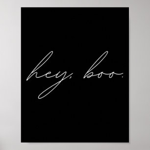 Affiche Hey Boo Halloween
