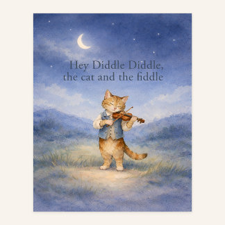 Affiche Hey Diddle Diddle – The Cat and the Fiddle  