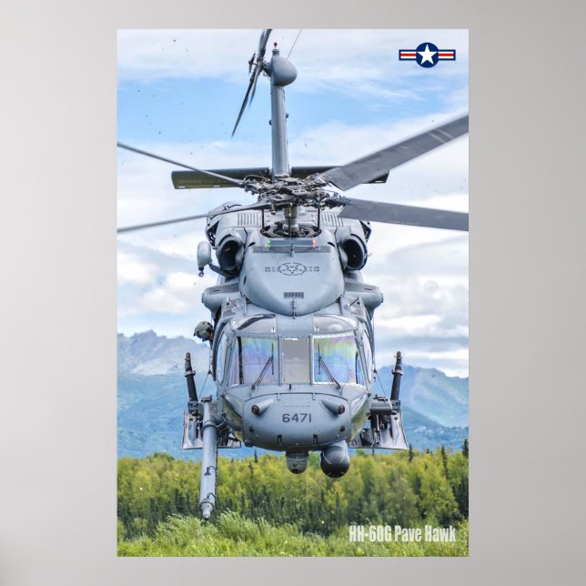 AFFICHE HH-60G PAVE HAWK (Devant)