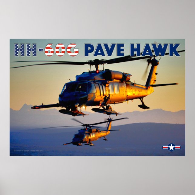 AFFICHE HH-60G PAVE HAWK (Devant)