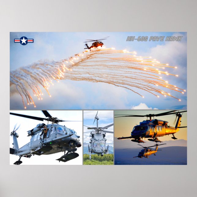 AFFICHE HH-60G PAVE HAWK (Devant)