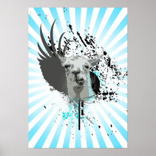 Affiche hi-fi llama.