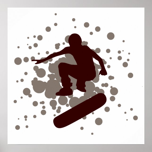 Affiche hi-fi skateboard : bulles : (Devant)