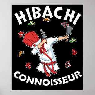 Affiche Hibachi Connoisseur Hibachi Grill Cadeau Hibachi