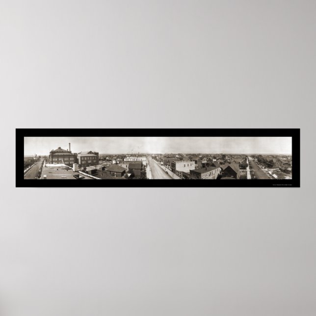 Affiche Hibbing MN Photo panoramique 1914 (Devant)
