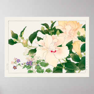Affiche Hibiscus & Bush Violet, Konan, Art Vintage de la n