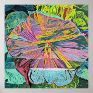 Affiche Hibiscus Flower Custom Art