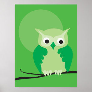 Affiche hibou 3