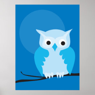Affiche hibou 4