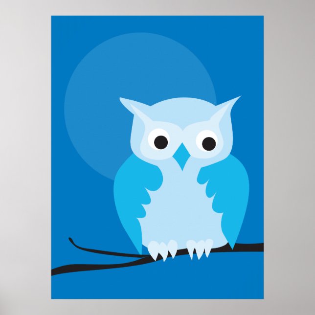 Affiche hibou 4 (Devant)