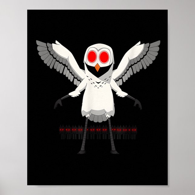 Affiche Hibou dans la vidéo Y d'Halloween de 99 nuits pour (Devant)