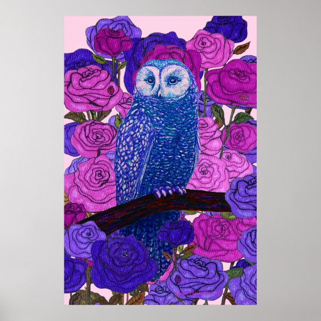 Affiche Hibou perspicace (Devant)