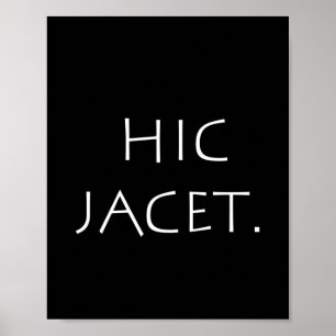 Affiche Hic jacet