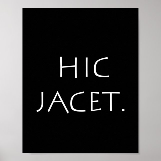 Affiche Hic jacet (Devant)