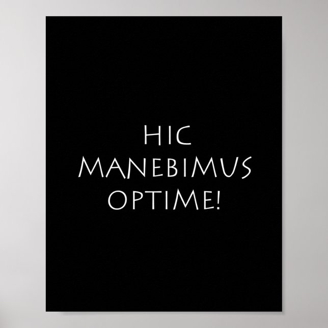 Affiche Hic manebimus (Devant)