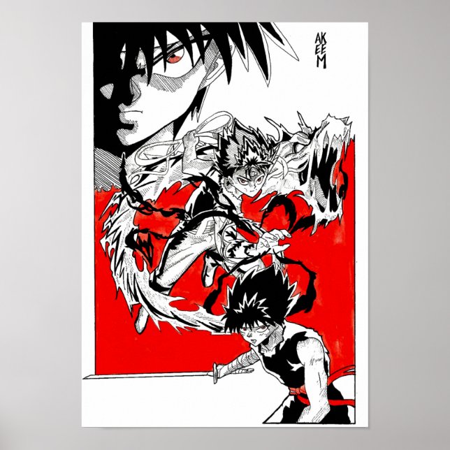 Affiche Hiei fanart @Akeemakart (Devant)