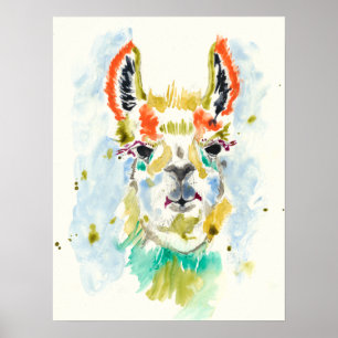 Affiche Hifi Llama - portrait