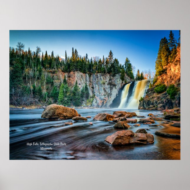 Affiche High Falls, Tettegouche Park, Minnesota (Devant)