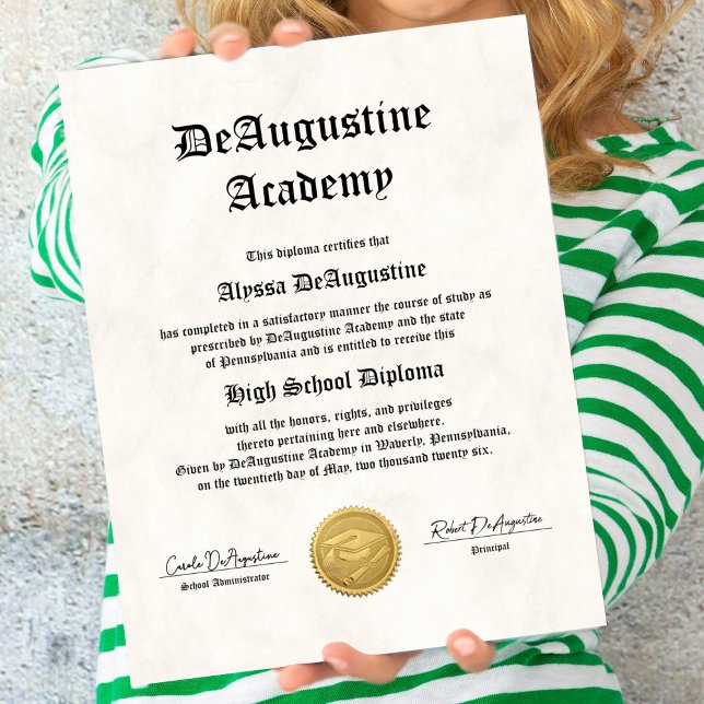 Affiche High School Diploma for Homeschool (Créateur téléchargé)