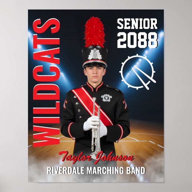 Affiche High School Senior Marching Band Photo Sports (Devant)