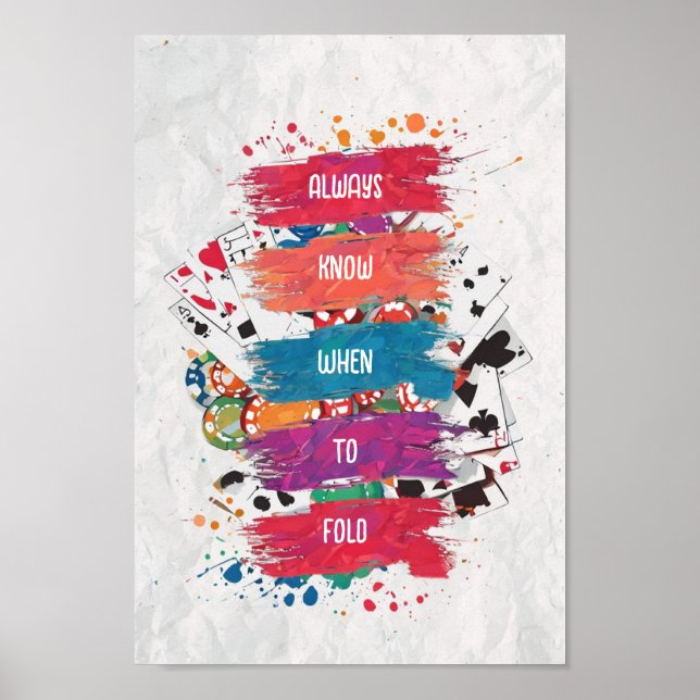 Affiche High Stakes Splash" ou "Explosion de peinture de c (Devant)