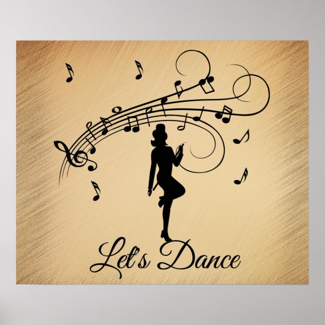 Affiche High Step Dancing to the Music Custom (Devant)