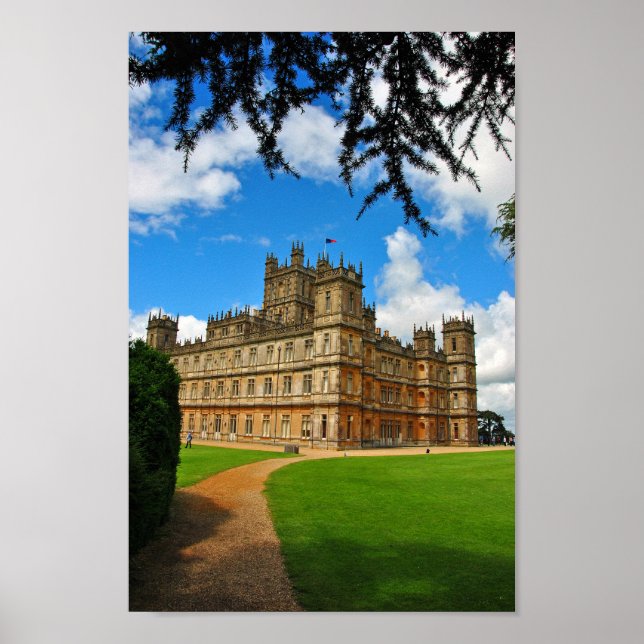 Affiche Highclere Castle Downton Abbey Angleterre Royaume- (Devant)