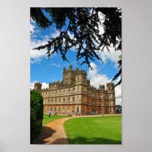 Affiche Highclere Castle Downton Abbey Angleterre Royaume-