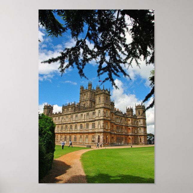 Affiche Highclere Castle Downton Abbey Angleterre Royaume- (Devant)
