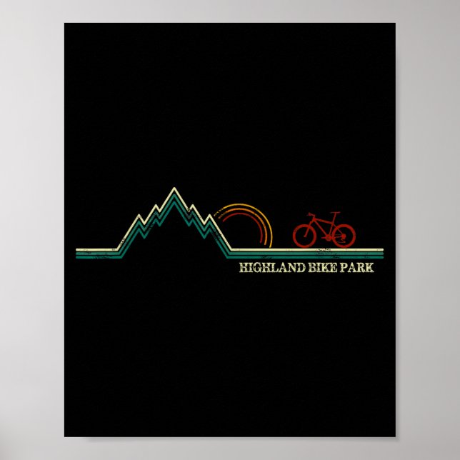 Affiche Highland Bike Park New Hampshire Mountain Biking  (Devant)