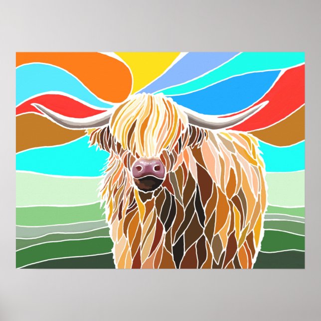 Affiche Highland Cow (Devant)