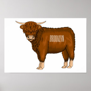 Affiche Highland cow