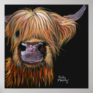 Affiche HiGHLaND CoW PRiNT "HeNRY' BY SHiRLeY MacARTHuR