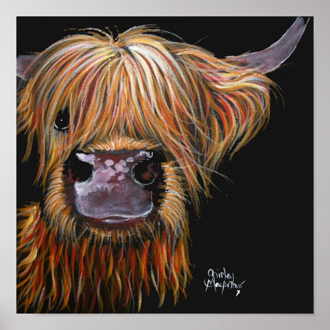 Affiche HiGHLaND CoW PRiNT "HeNRY' BY SHiRLeY MacARTHuR (Devant)