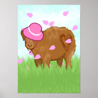 Affiche Highland Cowgirl