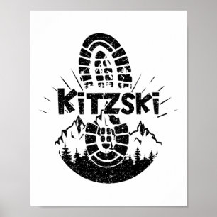 Affiche Hiker Kitzski Tyrol Autriche Vacances
