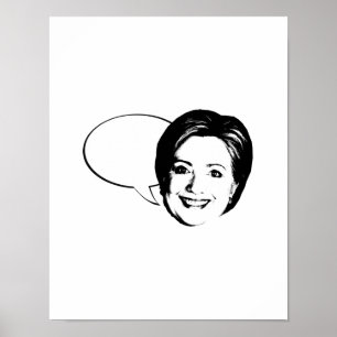 Affiche HILLARY CLINTON BULLE DE DISCUSSION -.png
