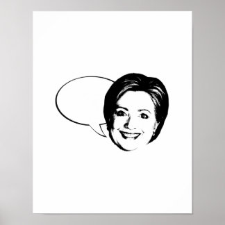 Affiche HILLARY CLINTON BULLE DE DISCUSSION -.png