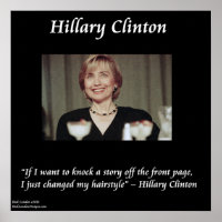 Hillary Clinton Funny Hairstyle
