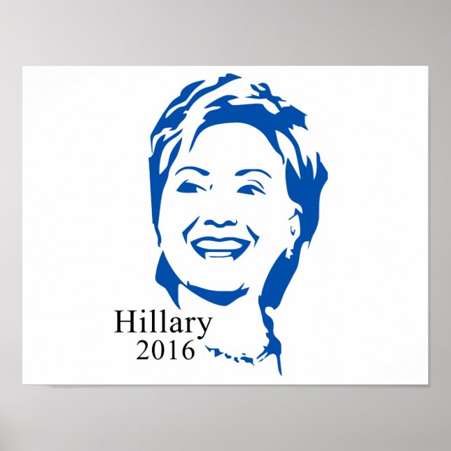 Affiche Hillary Clinton pour le président en 2016 (Devant)