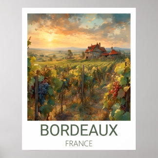 Affiche Hilly Vineyard Personnalisé