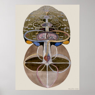 Affiche Hilma af Klint - Arbre de la connaissance, no 1