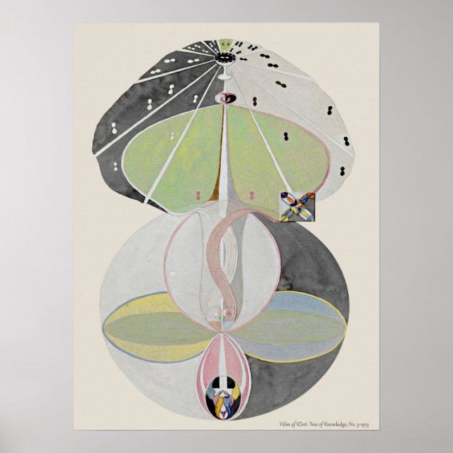 Affiche Hilma af Klint - Arbre du savoir, No 5 (Devant)