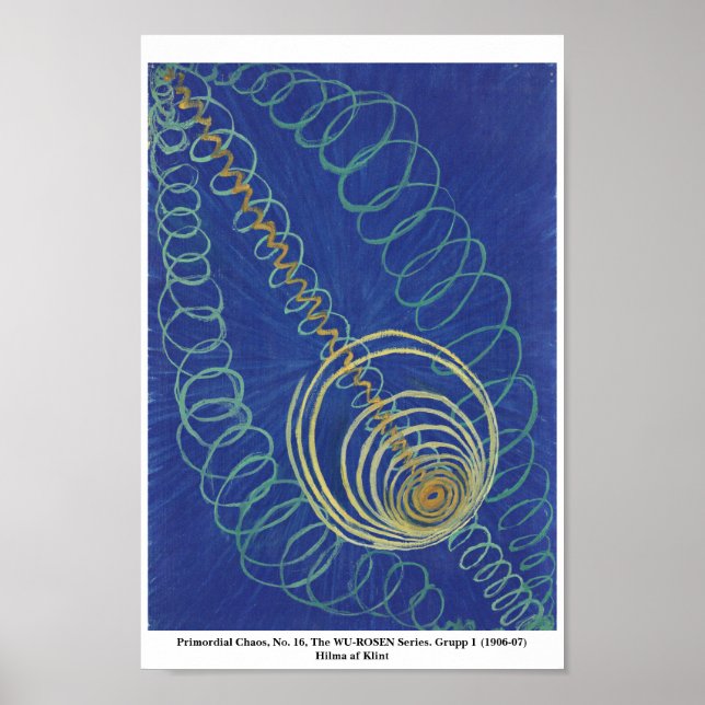 Affiche Hilma af Klint art abstrait (Devant)