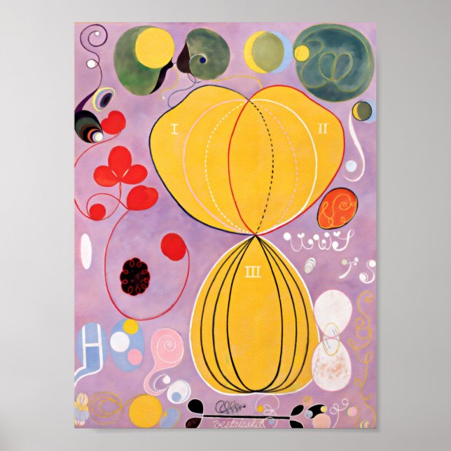 Affiche Hilma Af Klint Group IV No. 7 The Ten Largest (Devant)