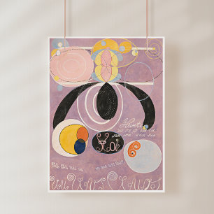 Affiche Hilma Af Klint, La Dix Plus Grande No6, Art Abstra