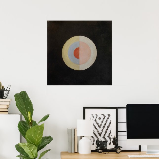 Affiche Hilma Af Klint, Le Cygne n°16, Art abstrait (Bureau à domicile)