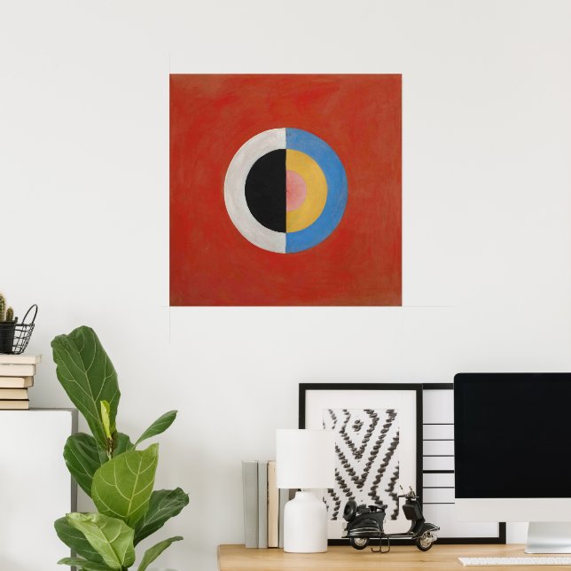Affiche Hilma Af Klint, Le Cygne n°17, Art abstrait (Bureau à domicile)