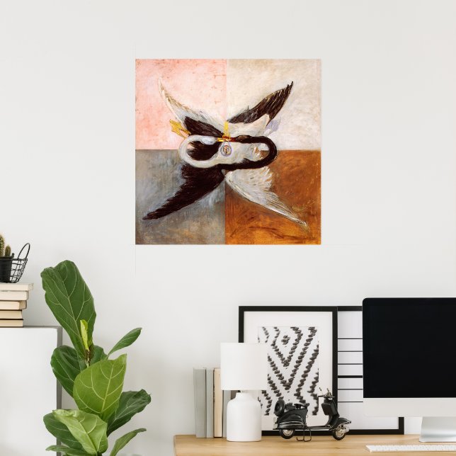 Affiche Hilma Af Klint, Le Cygne n°24, Art abstrait (Bureau à domicile)