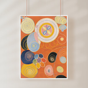 Affiche Hilma Af Klint, Le Dix Plus Grand No3, Art Abstrai